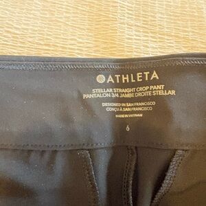 Athleta Black Stellar Straight Crop Pant